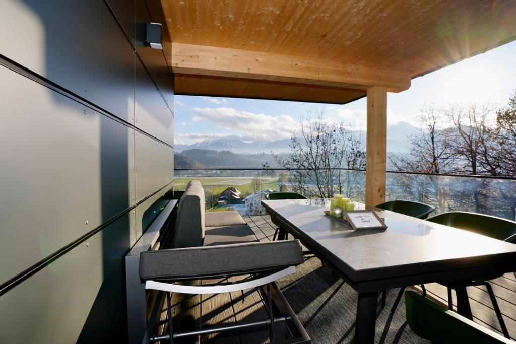 Modernes Ferienhaus Mit Panoramablick Rosegg Eksteriør billede