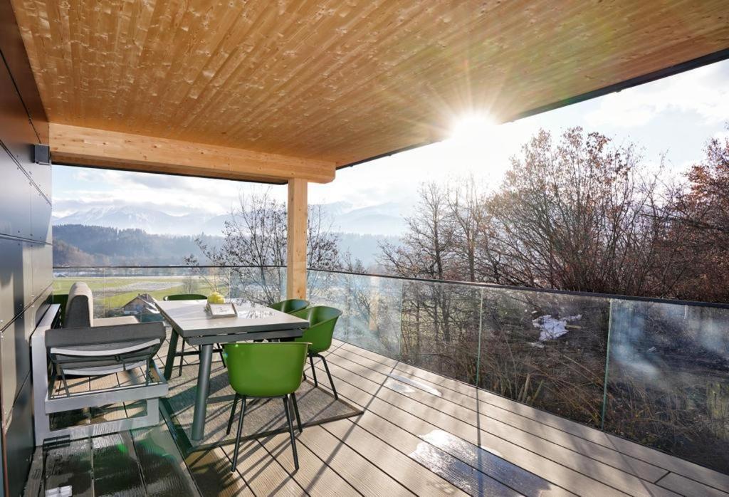 Modernes Ferienhaus Mit Panoramablick Rosegg Eksteriør billede