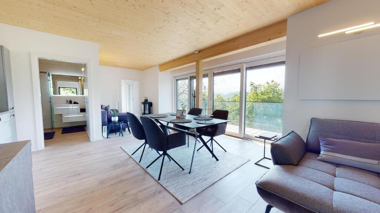 Modernes Ferienhaus Mit Panoramablick Rosegg Eksteriør billede