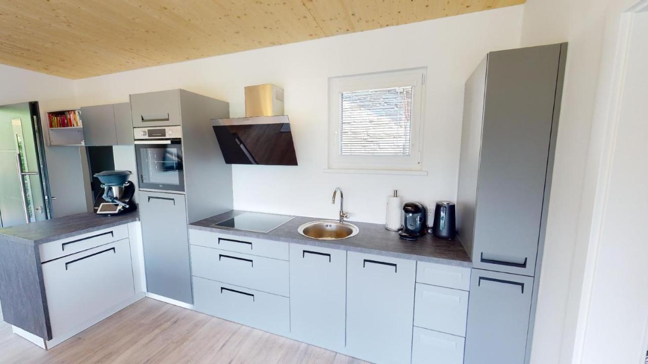 Modernes Ferienhaus Mit Panoramablick Rosegg Eksteriør billede